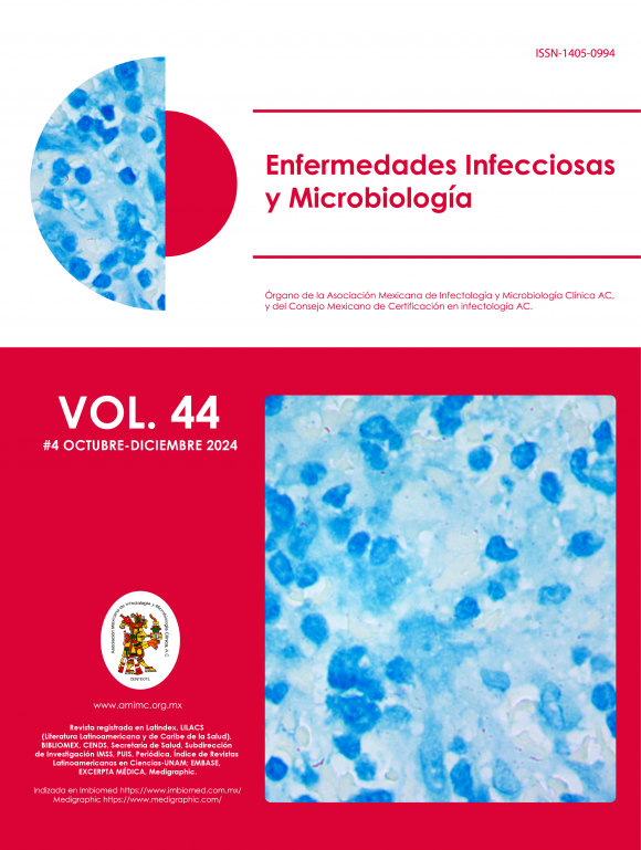 Revista Enfermedades Infecciosas y Microbiología edición octubre – diciembre del 2024