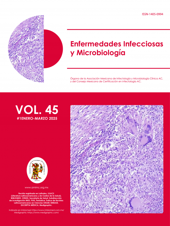 REVISTA ENFERMEDADES INFECCIOSAS Y MICROBIOLOGÍA EDICIÓN  1 ENERO – MARZO DEL 2025