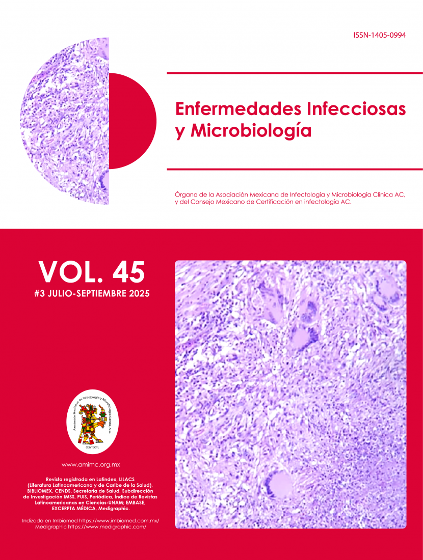 REVISTA ENFERMEDADES INFECCIOSAS Y MICROBIOLOGÍA EDICIÓN 3 JULIO – SEPTIEMBRE DEL 2025