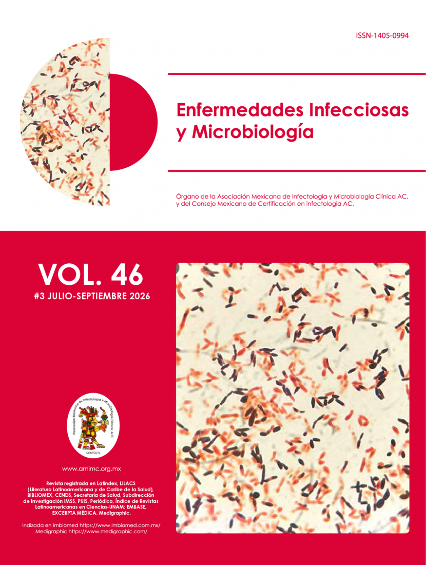 REVISTA ENFERMEDADES INFECCIOSAS Y MICROBIOLOGÍA EDICIÓN 3 JULIO – SEPTIEMBRE DEL 2026